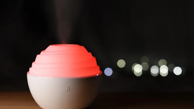 (DEM-F628A) Air Humidifier Aroma Diffuser Oil Ultrasonic Fog 5L Low Noise 12h Timing 3 Gear Spray Volume Touch Control