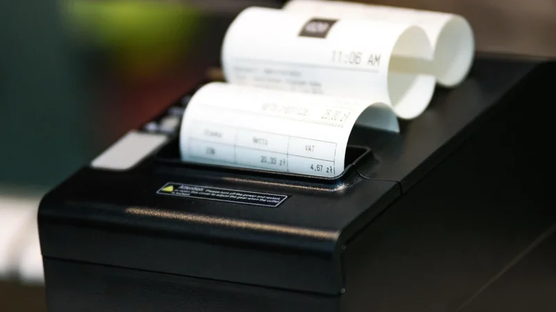 (EU Plug) Bluetooth Thermal, Receipt Wireless, Pos Printer For Windows Support Cash Drawer