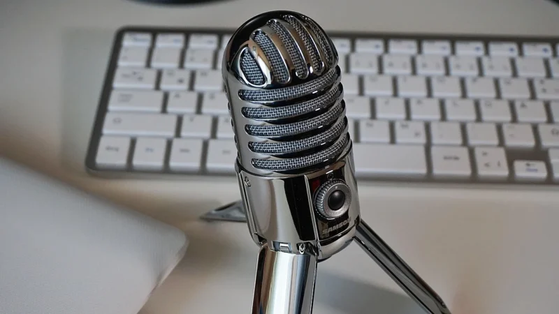 USB Condenser Microphone Wired Cardioid Pickup Pattern Mic