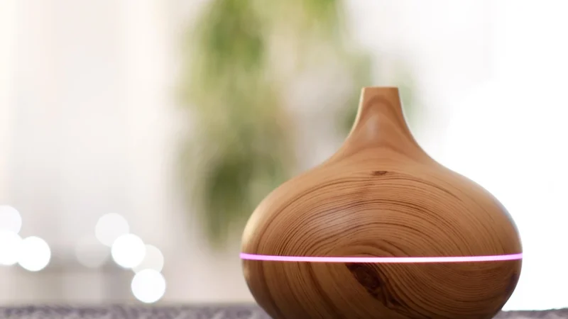(White) 300ml Ultrasonic Electric Air Aroma Diffuser Humidifier 2 Modes LED Night Light for Home Office